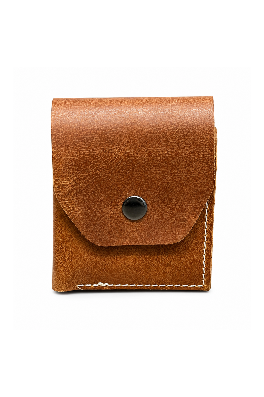 Taba Hakiki Deri Unisex Mini Cüzdan Çıtçıtlı Kartlık
