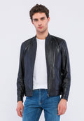 Erkek Deri Ceket Siyah - Image 1
