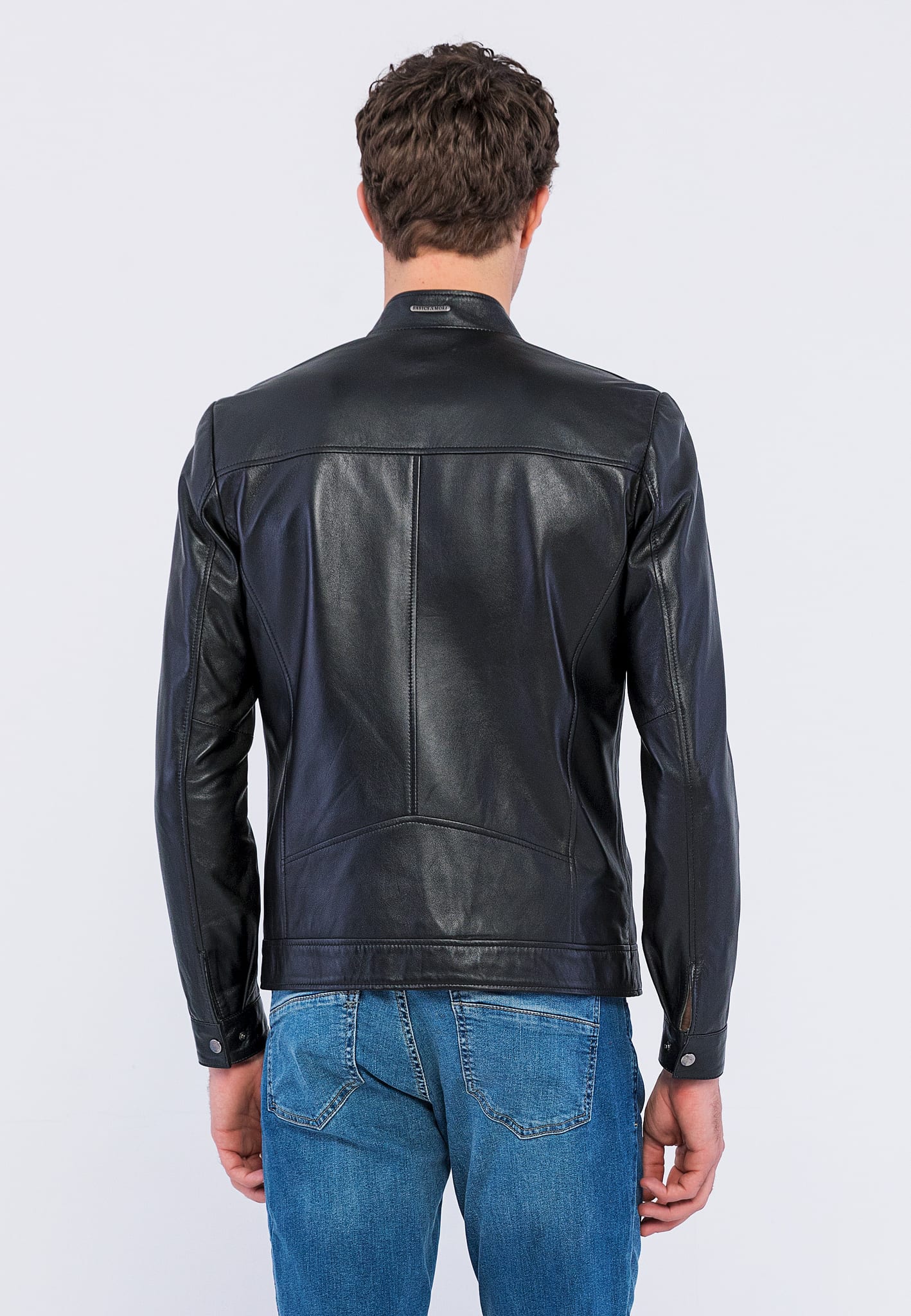 Erkek Deri Ceket Siyah - Image 5