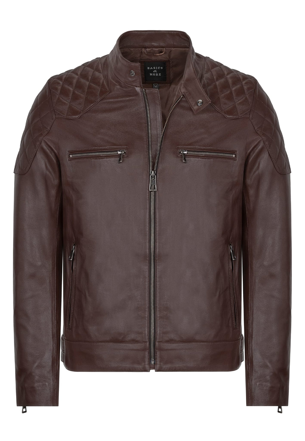 Erkek Biker Deri Ceket Cay - Image 1