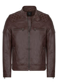 Erkek Biker Deri Ceket Cay - Image 1