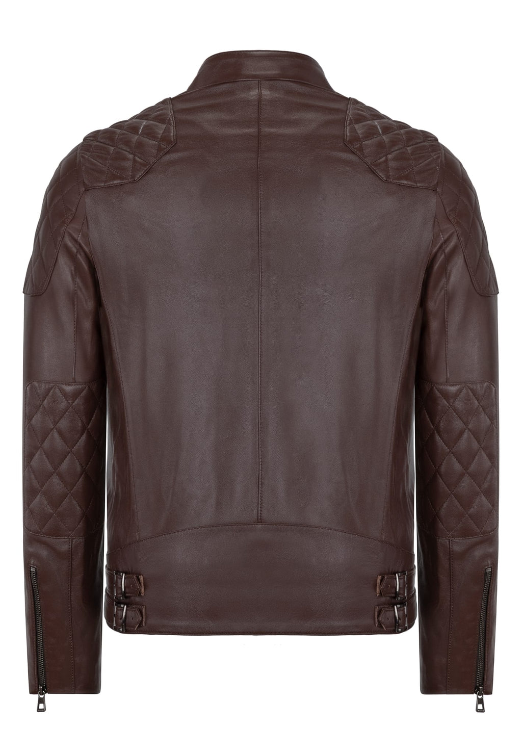 Erkek Biker Deri Ceket Cay - Image 3
