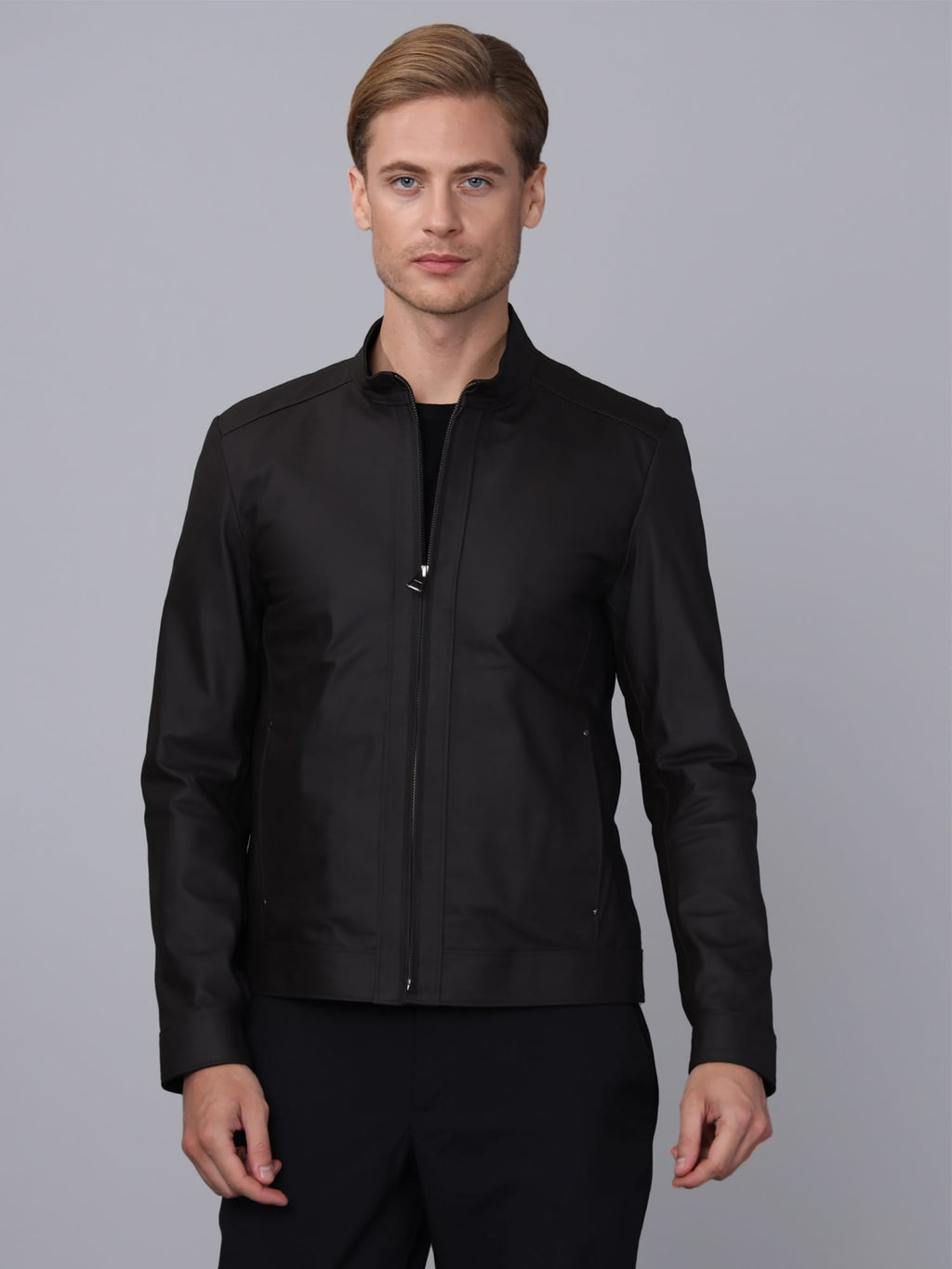 Erkek Deri Ceket Kahverengi - Image 1