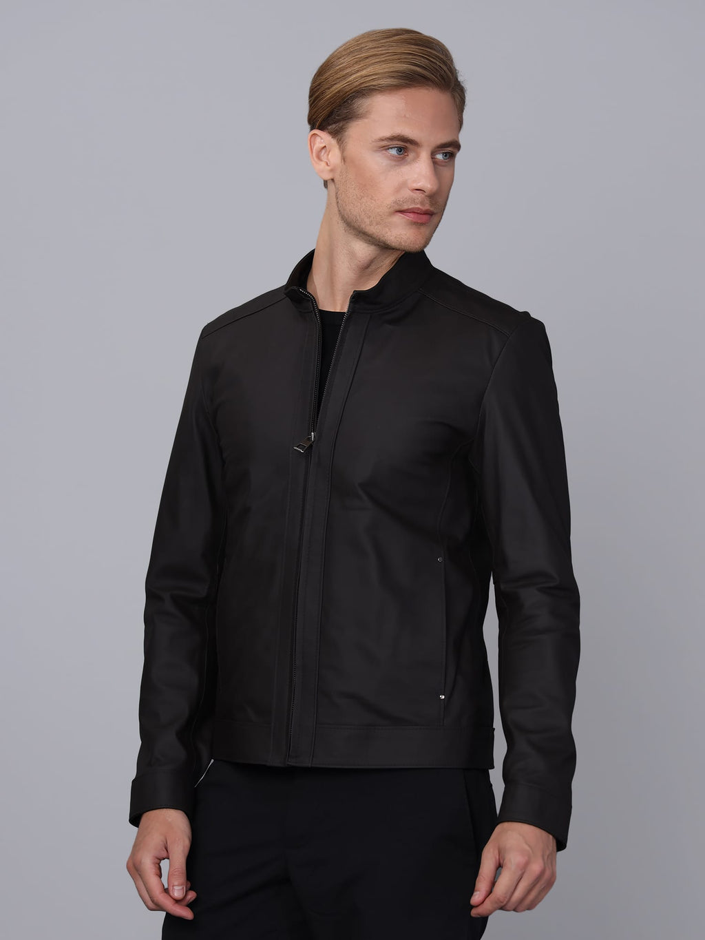 Erkek Deri Ceket Kahverengi - Image 2