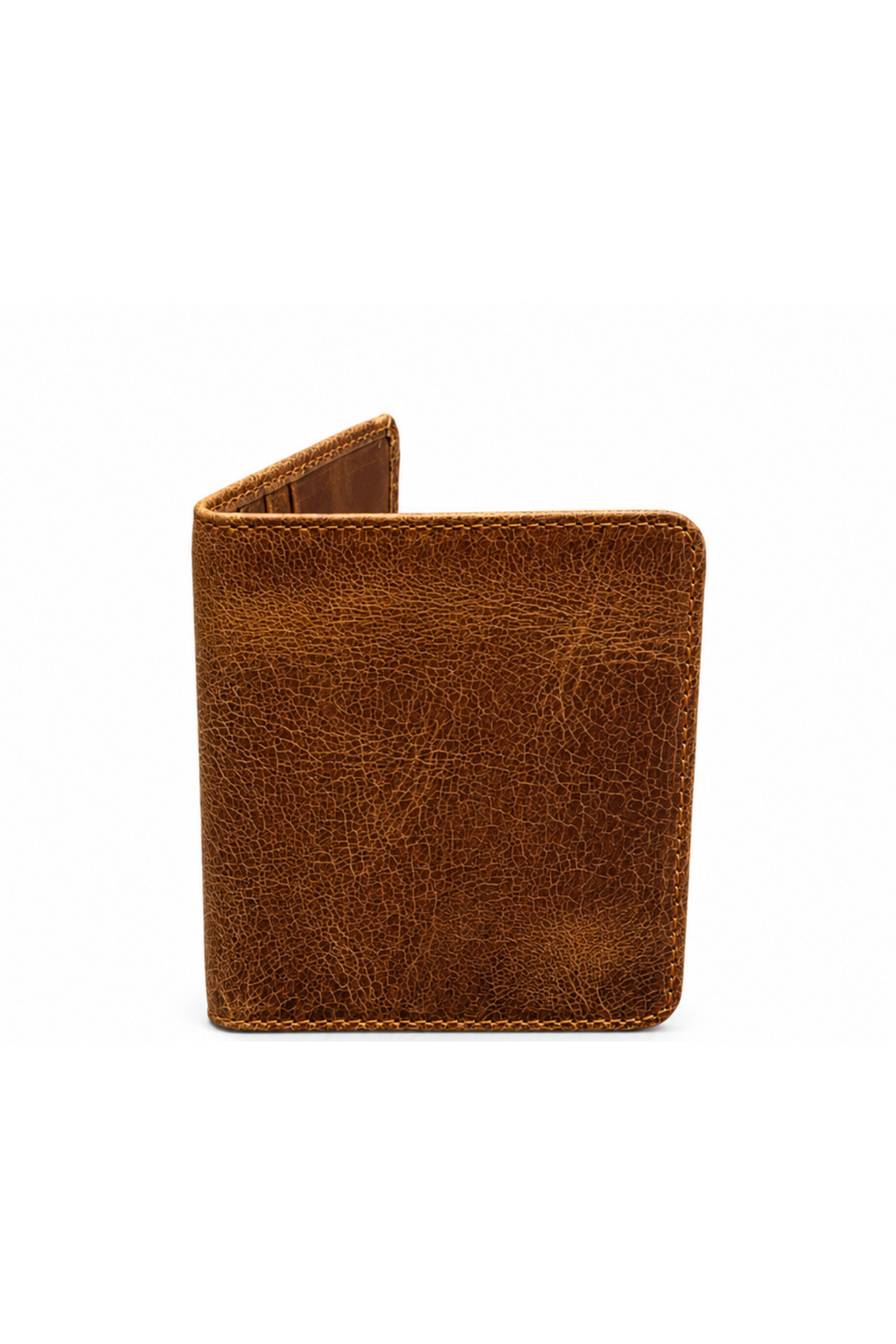 Unisex Kahve Hakiki Deri Kartlık Mini Cüzdan
