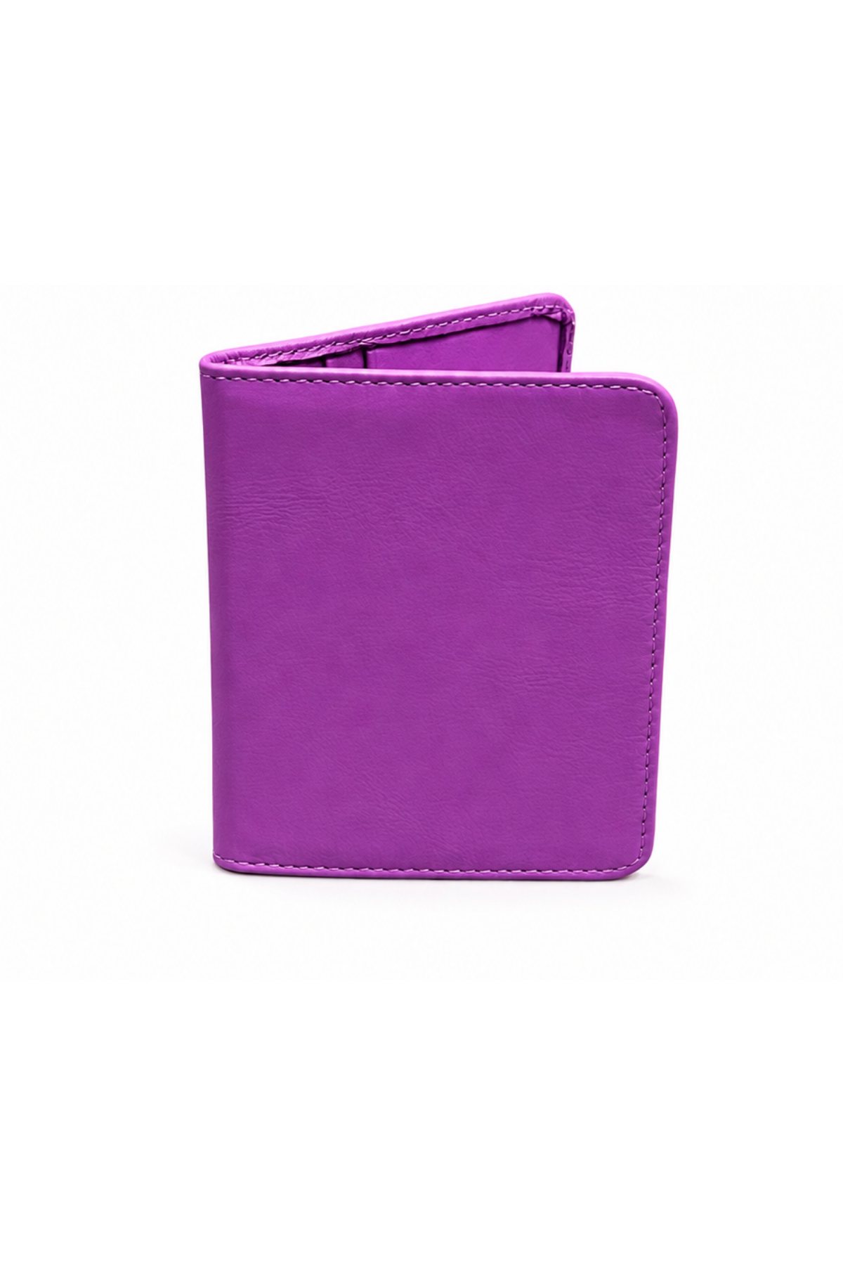 Unisex Lila Hakiki Deri Kartlık Mini Cüzdan