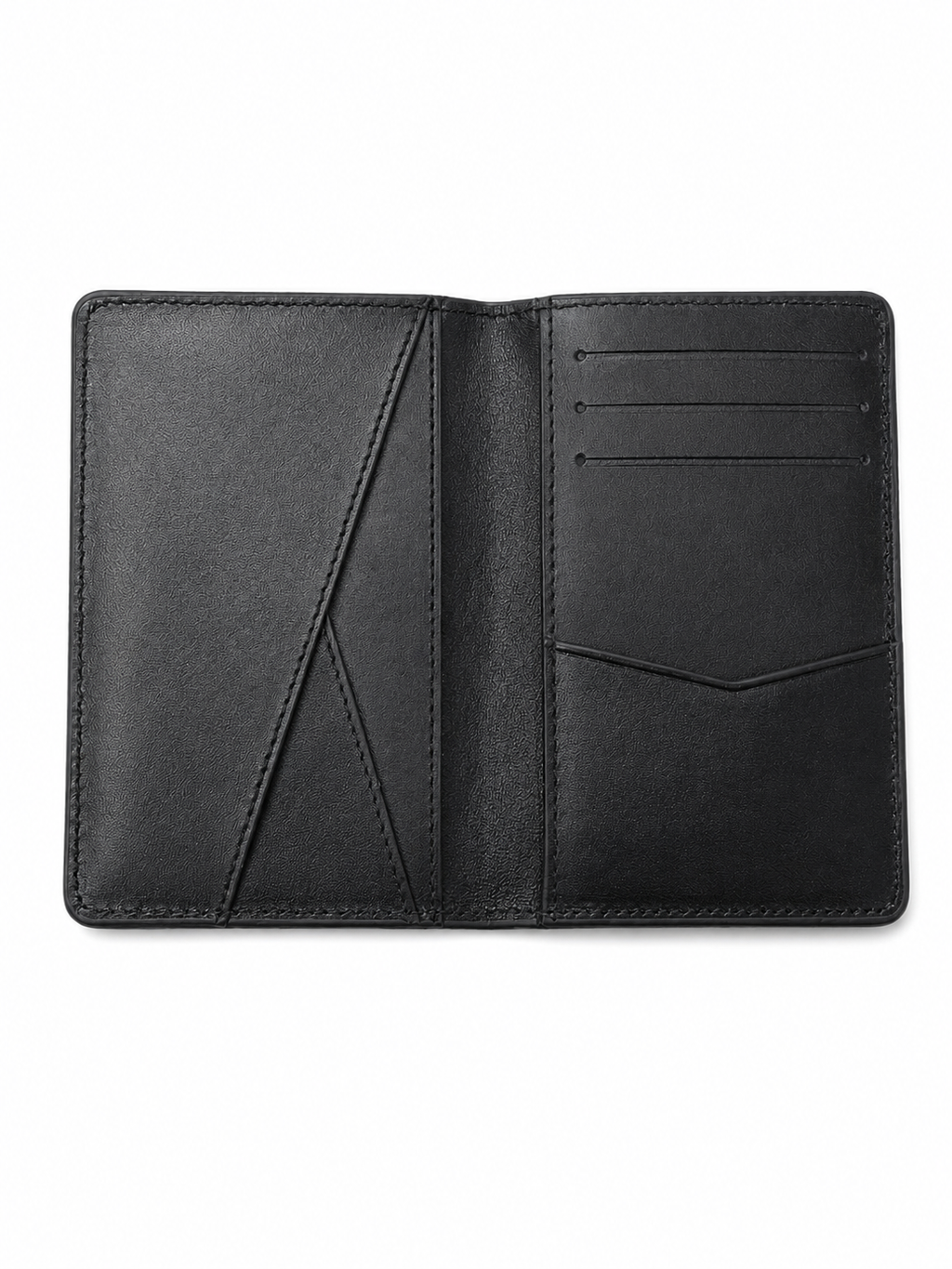 Unisex Siyah Hakiki Deri Cüzdan Minimalist Kartlık