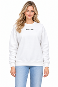 Kadın Sweatshirt Beyaz, manken üzerinde ön görünüm